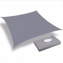 White 3X3M Rectangular Shade Sail Waterproof Uv Resistant - thumbnail 3