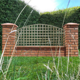 Premier Garden Supplies Arch Top Wooden Trellis Panel 6Ft X 2Ft (3 Pack) Privacy Square Lattice Fencing Topper Extension For Climbing Plant Support - thumbnail 6