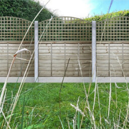 Premier Garden Supplies Arch Top Wooden Trellis Panel 6Ft X 2Ft (3 Pack) Privacy Square Lattice Fencing Topper Extension For Climbing Plant Support - thumbnail 3