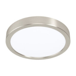 Satin Nickel 210mm Round Led Wall And Ceiling Light - 16.5W 3000K - thumbnail 1