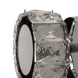 Pagazzi Lighting Pagazzi Dilan Polished Chrome & Crystal Led Wall Light - thumbnail 4
