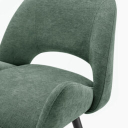 Furniturebox Uk 2X Layla Green Fabric Bar Chairs - thumbnail 6