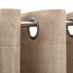 Walplus Linen-Look Blackout Curtain With Grommets Beige 290X245Cm - thumbnail 3