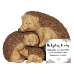 Hedgehog Family Ornament. With Mini Sentiment Card. - thumbnail 4
