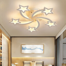 Living And Home Modern 5 Head Childlike Shooting Stars Led Low Energy Ceiling Light Fixture Dimmable - thumbnail 1