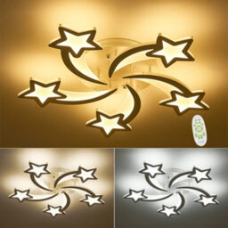Living And Home Modern 5 Head Childlike Shooting Stars Led Low Energy Ceiling Light Fixture Dimmable - thumbnail 4