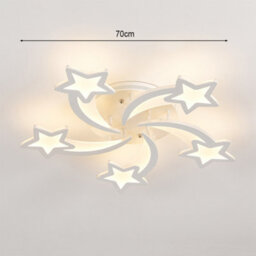 Living And Home Modern 5 Head Childlike Shooting Stars Led Low Energy Ceiling Light Fixture Dimmable - thumbnail 5