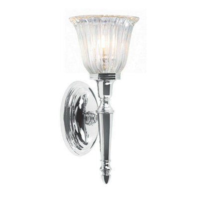Stylish Ip44 Wall Light In Tulip Shape With Led Bulb For Modern Bathrooms