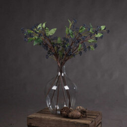 Hill Interiors Artificial Faux Viburnum Berry Spray Blue/green/brown (80Cm) - thumbnail 6