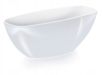 B2C Plant Orchid Pot Plastic 3 Colours Gloss Oval Planter Transparent Clear White 36Cm - image 1