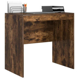 Berkfield Desk Smoked Oak 80X50X76 Cm Engineered Wood - thumbnail 3