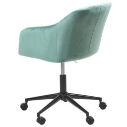 Beliani Desk Chair Venice Velvet Mint Green - thumbnail 6