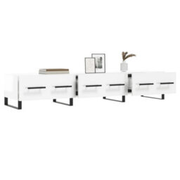 Berkfield Tv Cabinet High Gloss White 150X36X30 Cm Engineered Wood - thumbnail 4