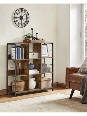 LEDREM Bookcase, Bookshelf, Ladder Shelf 3-Tier, Display Storage Rack Shelf, For Office, Living Room, Bedroom - image 1