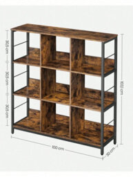 LEDREM Bookcase, Bookshelf, Ladder Shelf 3-Tier, Display Storage Rack Shelf, For Office, Living Room, Bedroom - thumbnail 6