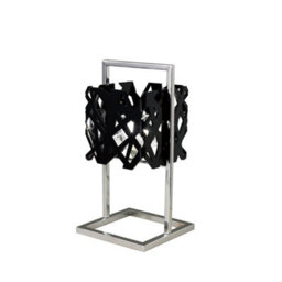 Luminosa Lighting Luminosa Tokio Table Lamp 1 Light G9, Gloss Black/polished Chrome