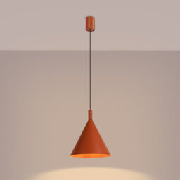 Sollux Lighting Nox Steel Red Ochre 1 Lights Modern Pendant Lamps - thumbnail 3