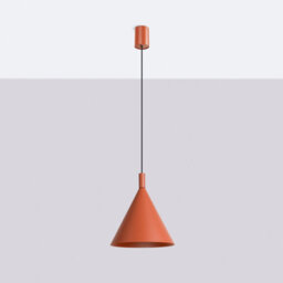 Sollux Lighting Nox Steel Red Ochre 1 Lights Modern Pendant Lamps - thumbnail 2