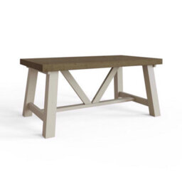 Fwstyle 1.6M Solid Reclaimed Pine Dining Table - thumbnail 2