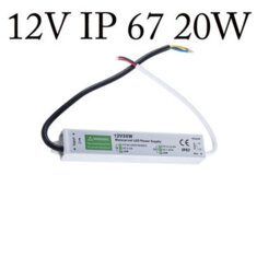 20W 12V Lighting Transformer,90-250V Ac To 12V Dc Ip67 Waterproof 1.67A Led Power Supply Constant Voltage Adapter For Strip Lights - thumbnail 1