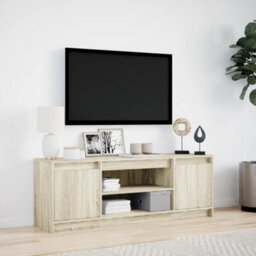 Vidaxl Tv Cabinet With Led Sonoma Oak 139.5X34X50 Cm Engineered Wood - thumbnail 4