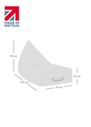 rucomfy Beanbags Rucomfy Indoor Large Bean Bag Lounger - Snug Mushroom Humbug For Adults - thumbnail 4