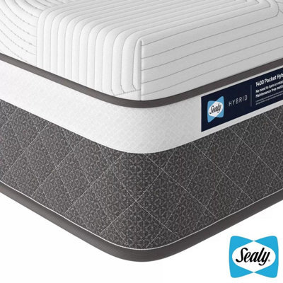 Sealy 1400 Pocket Hybrid Geltex Mattress In 4 Sizes - image 1