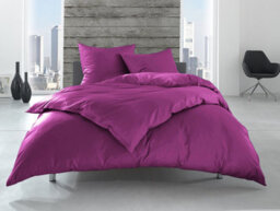 Ameha Plain 3-Piece Duvet Purple Quilt Cover Breathable Microfiber Reversible Double Set With Pillowcase 200 X 200 Cm - thumbnail 5