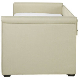 Beliani Trundle Bed Fabric Libourne 80 X 200 Cm (Eu Small Single) Beige - thumbnail 6