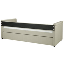 Beliani Trundle Bed Fabric Libourne 80 X 200 Cm (Eu Small Single) Beige - thumbnail 7