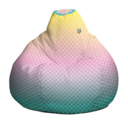 rucomfy Beanbags Rucomfy Indoor Mermaid Bean Bag - Classic Kids Bean Bag Chair - thumbnail 3
