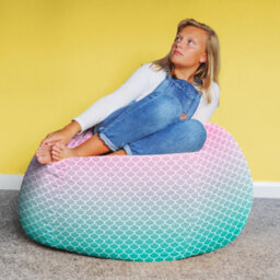 rucomfy Beanbags Rucomfy Indoor Mermaid Bean Bag - Classic Kids Bean Bag Chair - thumbnail 2