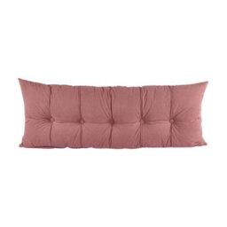 Living And Home Pink Removable And Washable Chenille Cushion Headboard Pillow, 150Cm W X 60Cm H - thumbnail 4