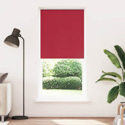 Berkfield Reflective Roller Blind Blackout 120 X 230 Cm Red - thumbnail 2