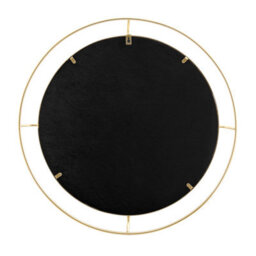 Furniturebox Evie Small 66Cm Gold Metal Frame Maritime Porthole Round Hallway Bedroom Dining And Living Room Wall Mirror - thumbnail 5