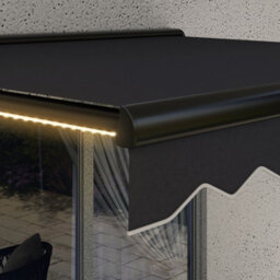 Outsunny 2.5 X 2M Electric Awning With Led Light, Sun Canopies For Patio - thumbnail 9