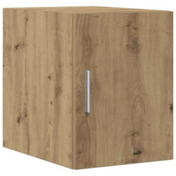 Berkfield Slim Storage Cabinet Artisan Oak 30X42.5X225 Cm Engineered Wood - thumbnail 5