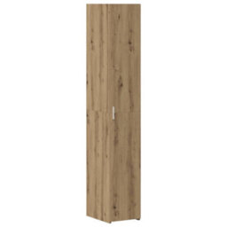 Berkfield Slim Storage Cabinet Artisan Oak 30X42.5X225 Cm Engineered Wood - thumbnail 6