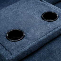 More4Homes Sydney 3 Seater Fabric Manual Recliner Sofa Blue - thumbnail 6