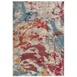 Multicolour Modern Abstract 9mm Thick Stain-Resistant Rug For Bedroom, & Dining Room, Easy To Clean Rug-80Cm X 150Cm - thumbnail 1