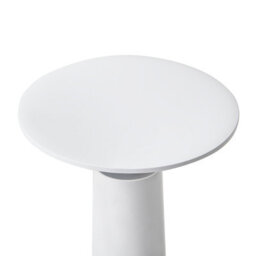 Beliani Luma Table Lamp White Iron With Wireless Touch Dimmer, Usb Charging, 14Cm X 19Cm - thumbnail 4