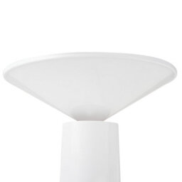 Beliani Luma Table Lamp White Iron With Wireless Touch Dimmer, Usb Charging, 14Cm X 19Cm - thumbnail 3