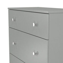 Portland 3 Drawer Deep Chest Of Drawers In Uniform Grey & Dusk Grey (Ready Assembled) - thumbnail 5