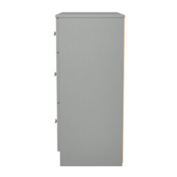 Portland 3 Drawer Deep Chest Of Drawers In Uniform Grey & Dusk Grey (Ready Assembled) - thumbnail 3