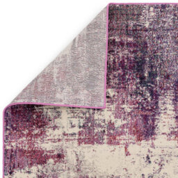 Furniturebox Uk Viva Distressed Magenta & Cream Rug 120X170 - thumbnail 8