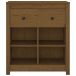 Berkfield Sideboard Honey Brown 70X35X80 Cm Solid Wood Pine - thumbnail 3