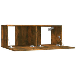 Vidaxl Tv Cabinet Smoked Oak 80X30X30 Cm Engineered Wood - thumbnail 7
