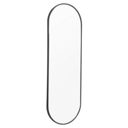 Living And Home Black Oval Wall Mounted Framed Full Length Mirror Dressing Mirror 50 X 160 Cm - thumbnail 4