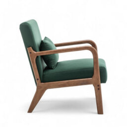 Velvet Bottle Green Hertford Accent Chair - thumbnail 7