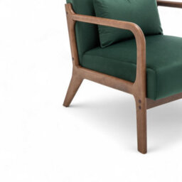 Velvet Bottle Green Hertford Accent Chair - thumbnail 4